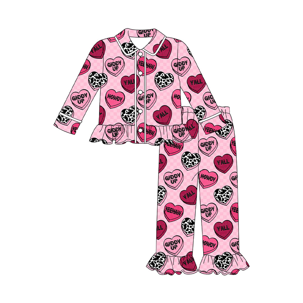 GLP2843 pajamas love howdy girl outfit 202509 preorder