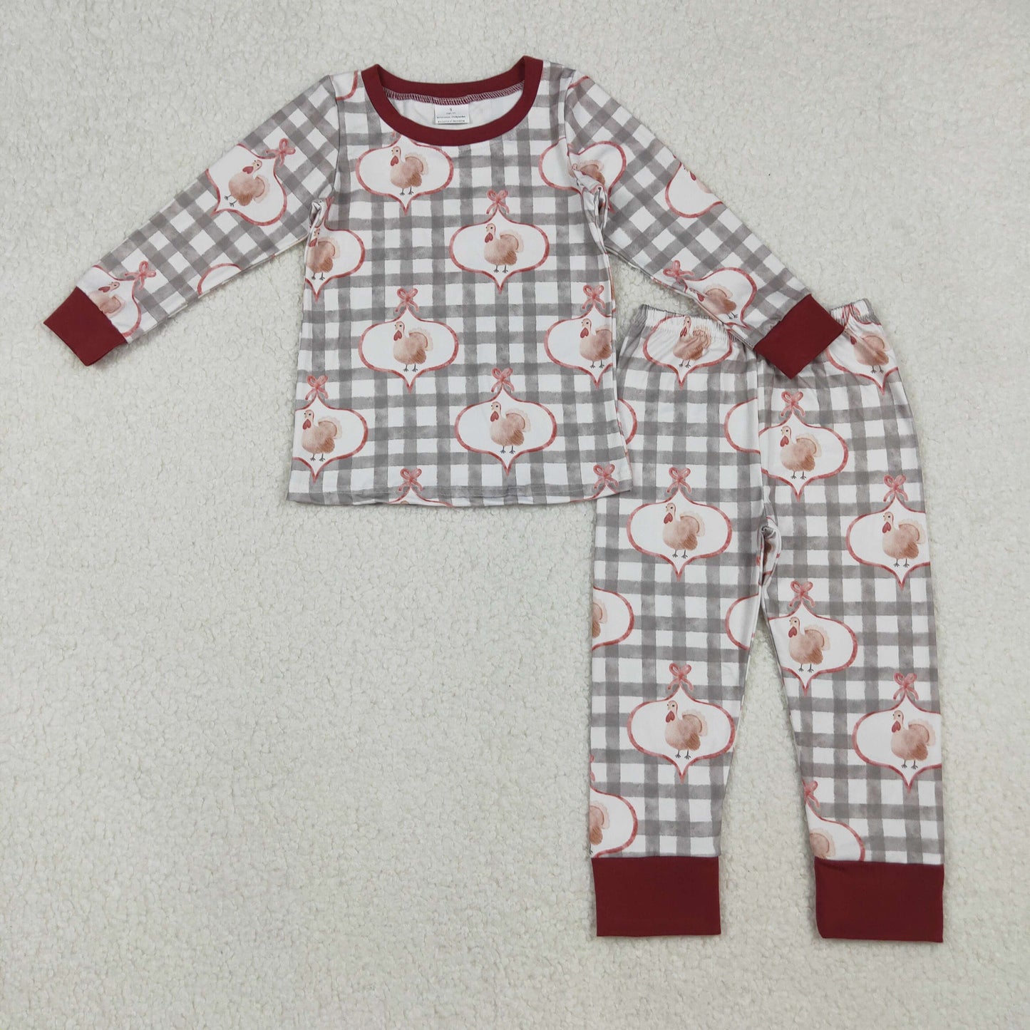 GLP2885-XS-3XL turkey pajamas girl outfit 202509 RTS