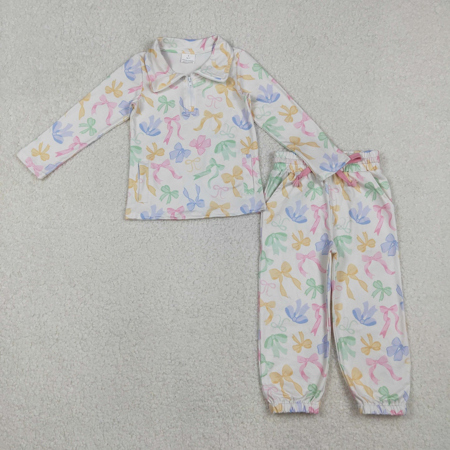 GLP2886 bow zipper girl outfit 202510 RTS
