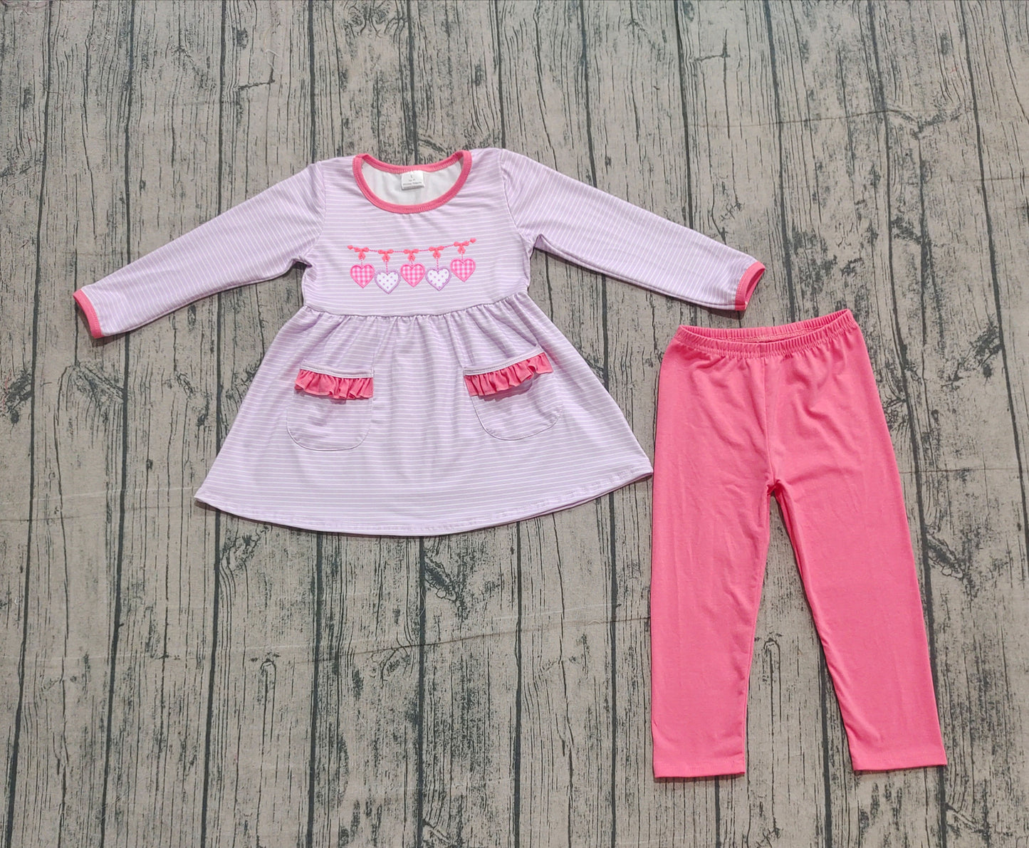 GLP2906 bow PINK LOVE sibling girl outfit 202509 preorder