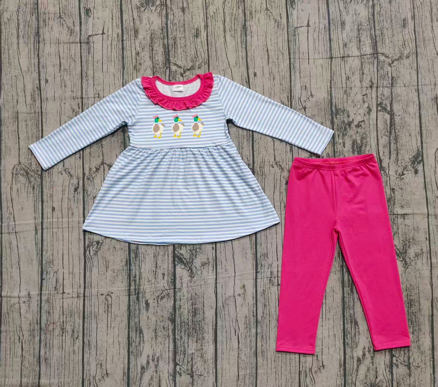 GLP2923 duck bow sibling girl outfit 202509 preorder