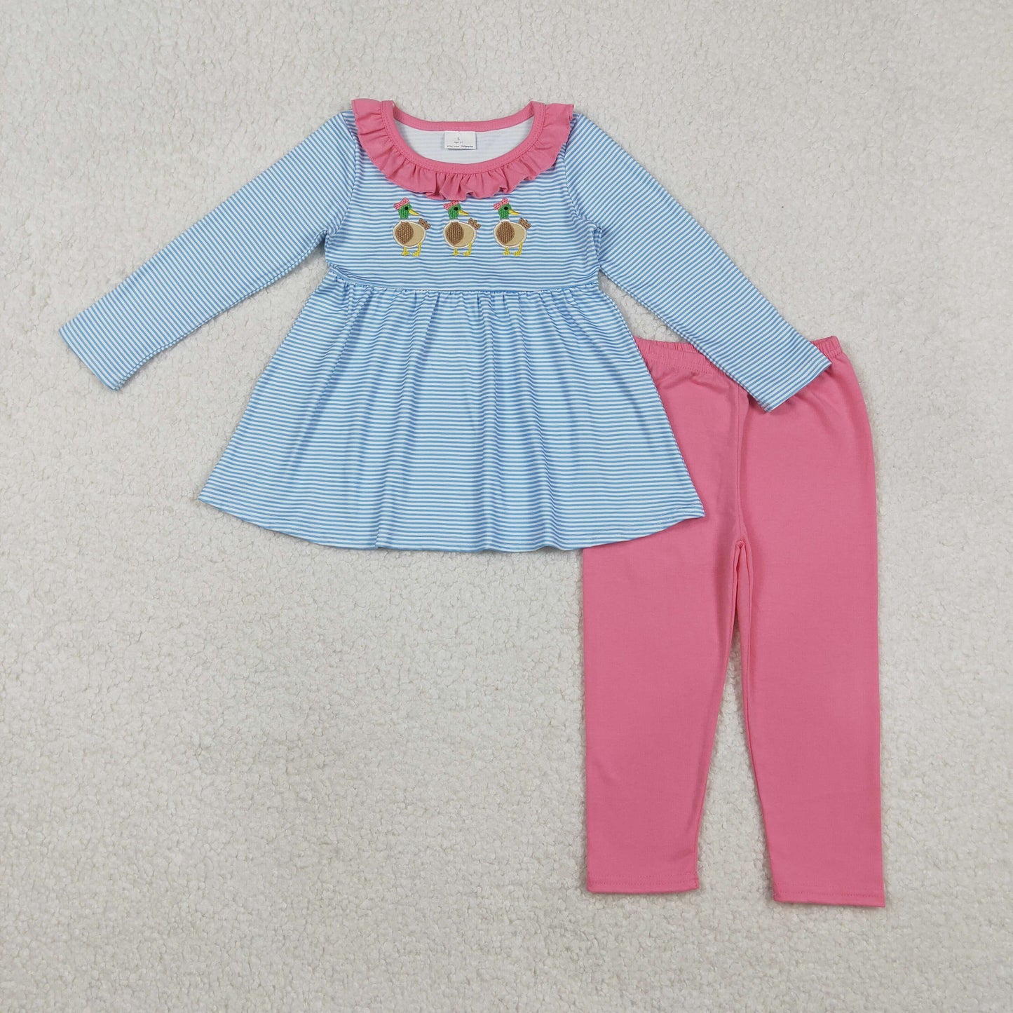 GLP2923 duck bow sibling girl outfit 202511 RTS