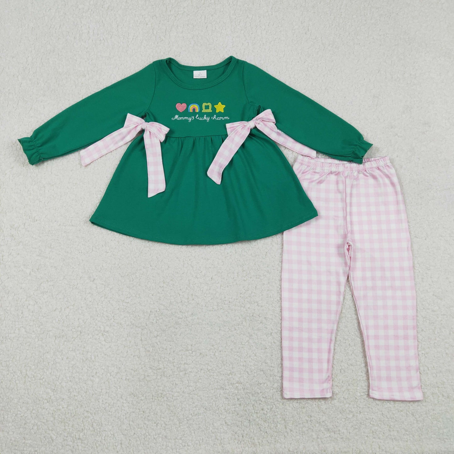 GLP3066 embroidery lucky ST Patrick western girl outfit RTS 202512