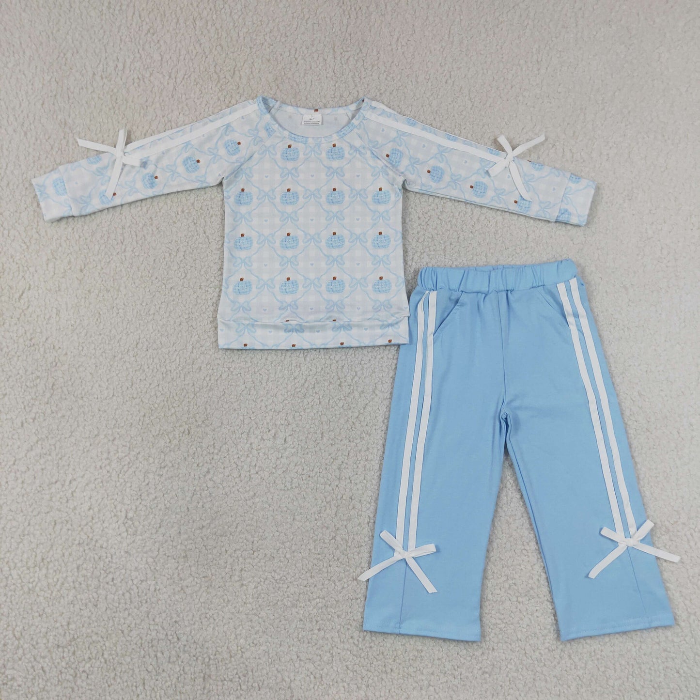 GLP3351 blue pumpkin BOW Halloween western girl outfit preorder 202607 RTS