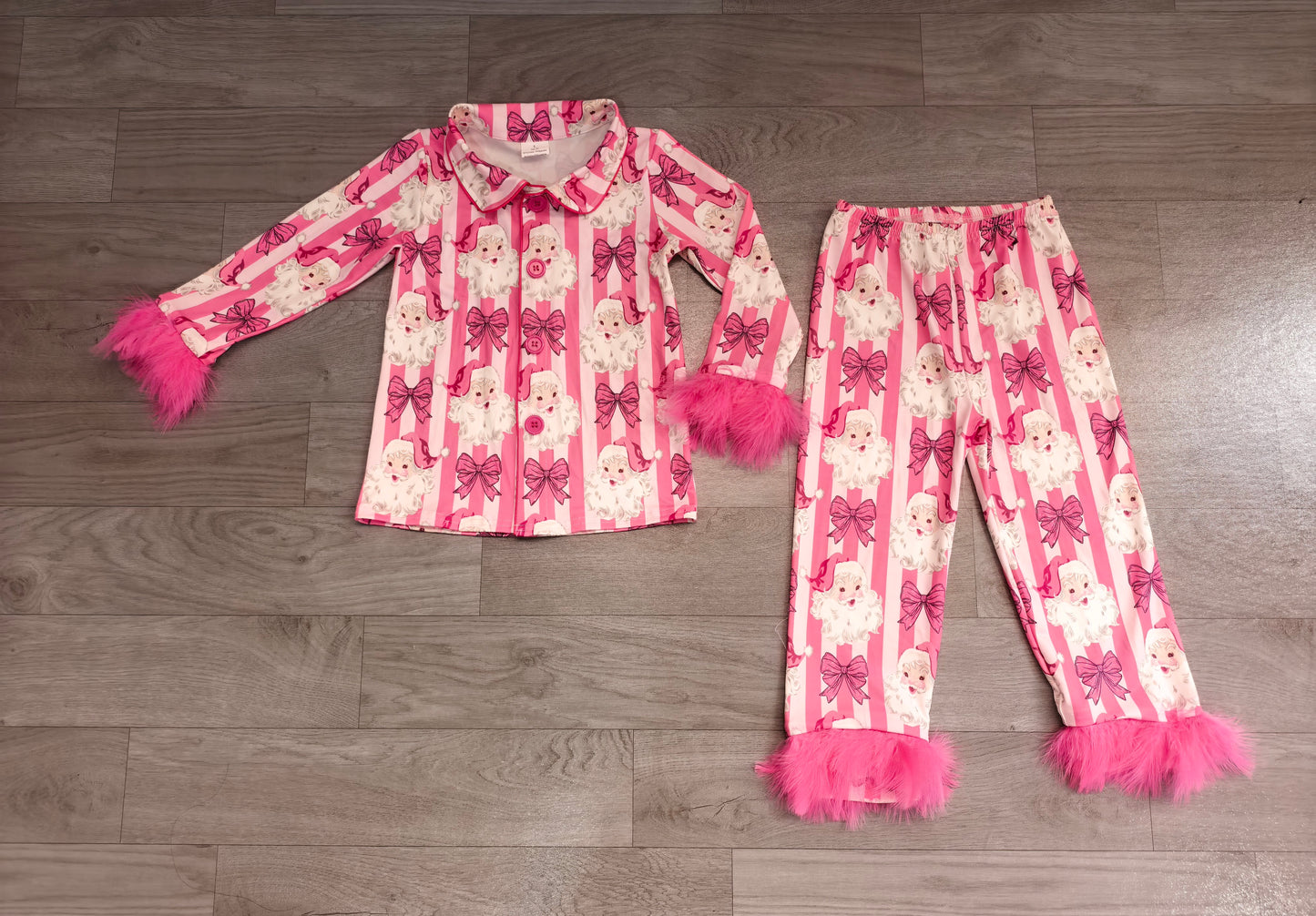 RTS GLP3478 Christmas santa Long Sleeve Flared Loungewear girl outfit 202608