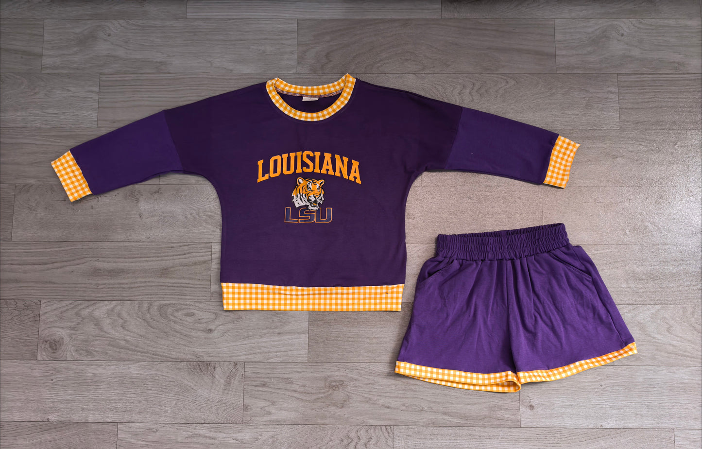 GLS0179 adult louisiana Team women pajamas SET OUTFIT 202608 RTS