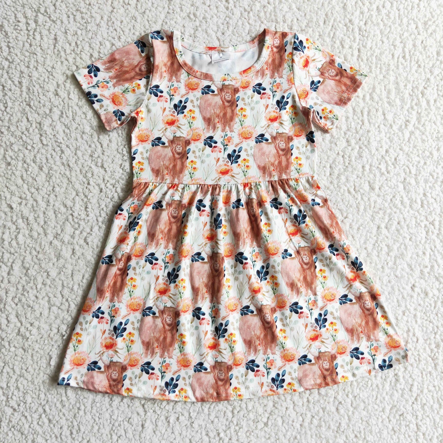 GSD0154 short sleeve cow girl dress 20230811 RTS