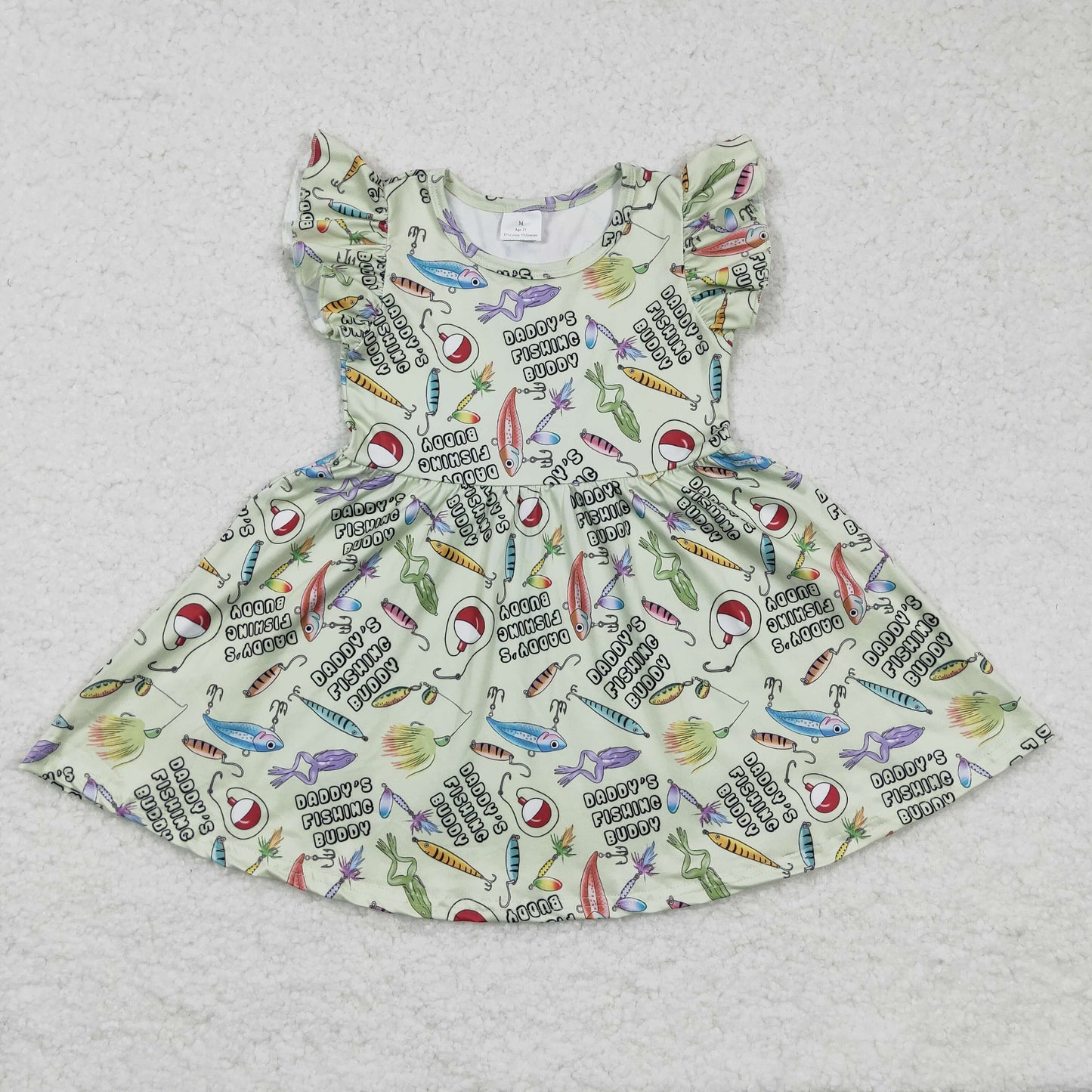 GSD0155 FISHING short sleeve girl dress rts