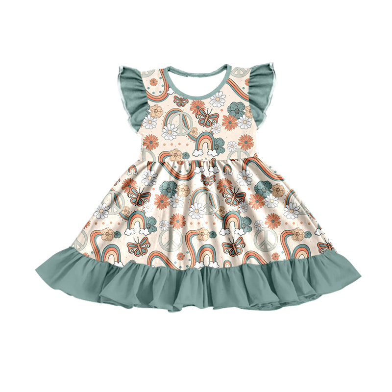 preorder GSD0758 Flower rainbow girl dress 202312 RTS