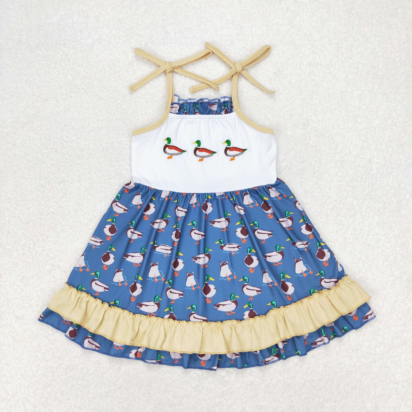 GSD0891 duck girl dress 202405 RTS sibling rts