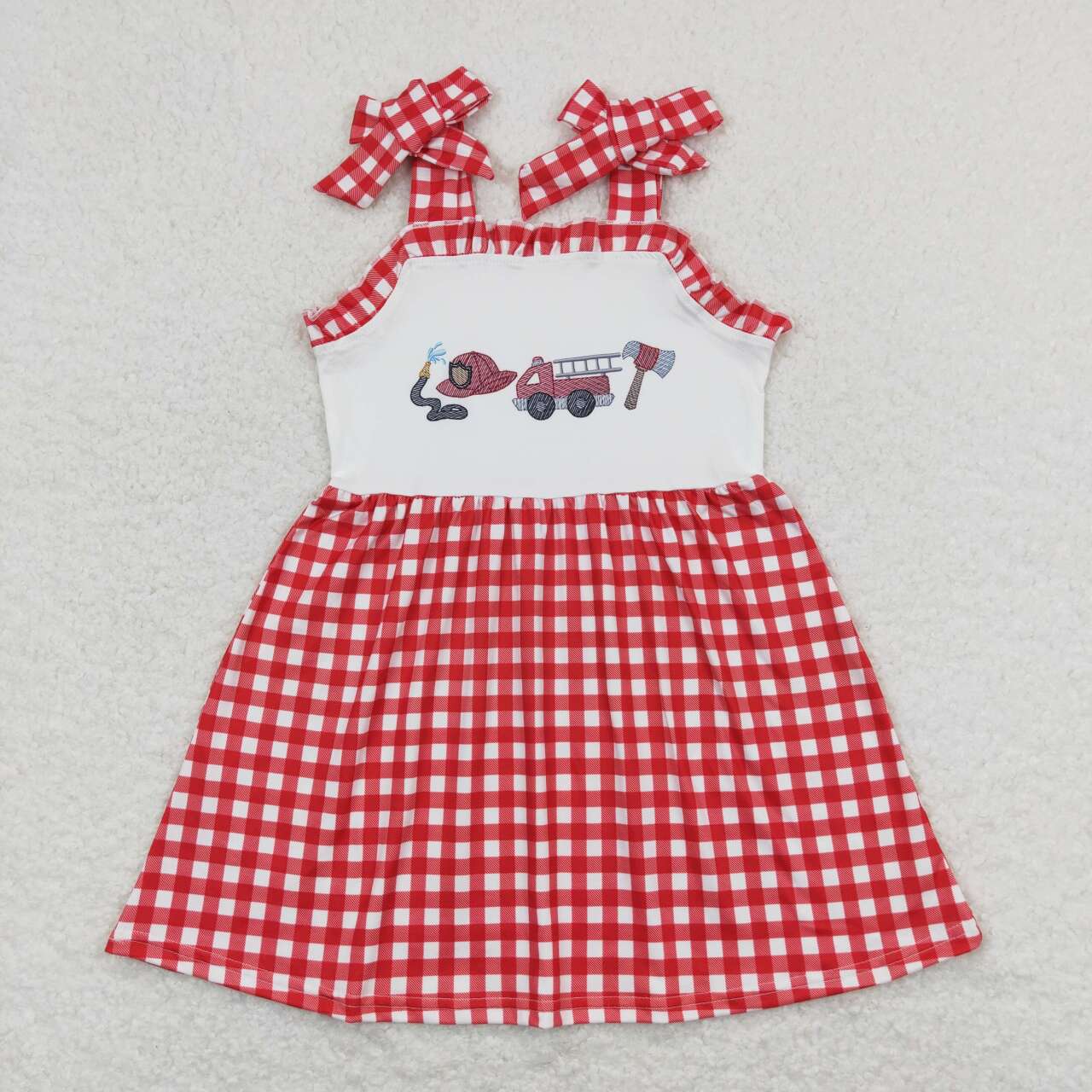 GSD0906 fire engine girl dress 202404