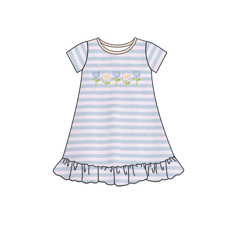 GSD1129 short sleeves flower girl dress preorder 202403
