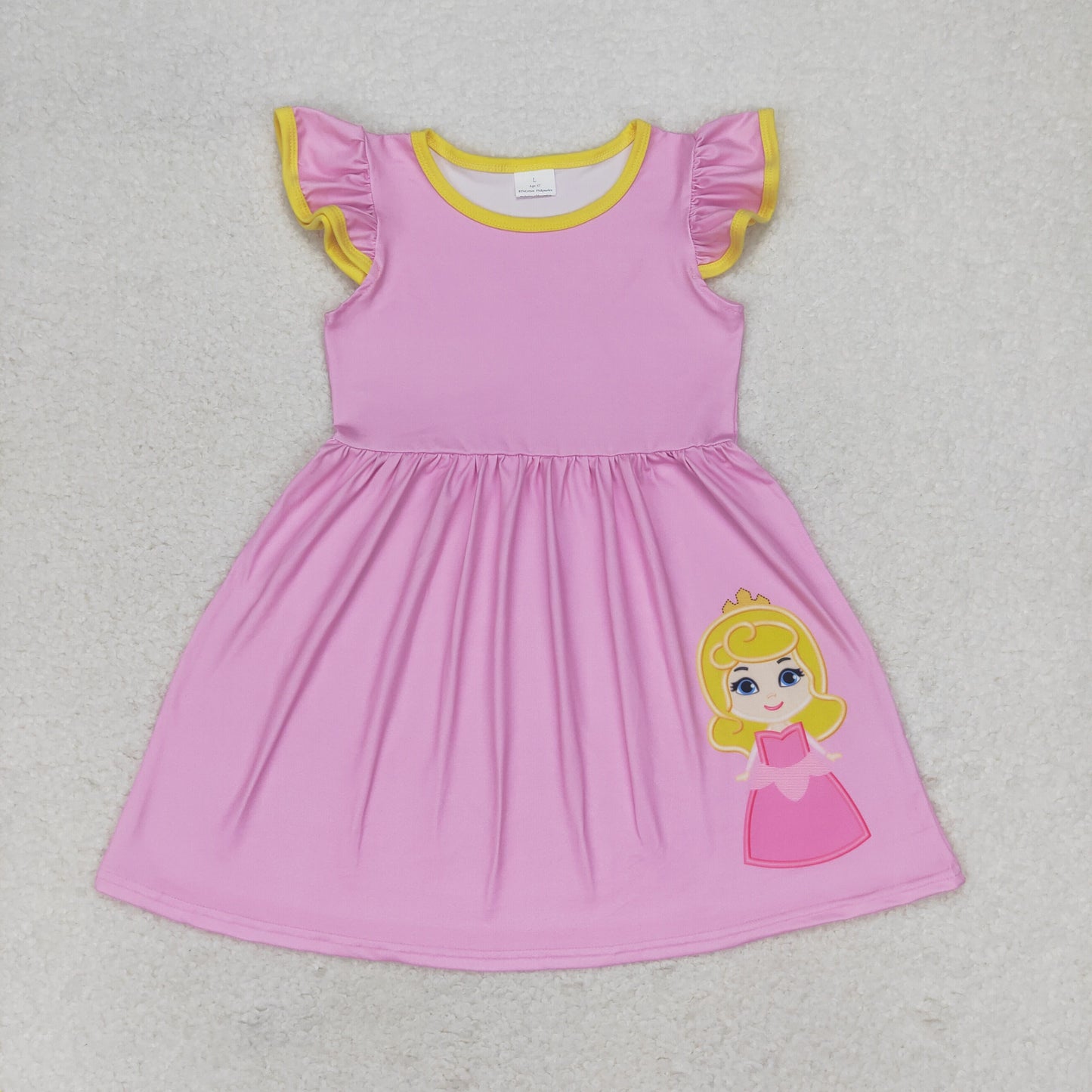 GSD1146 princess short sleeves girl dress 202405 RTS