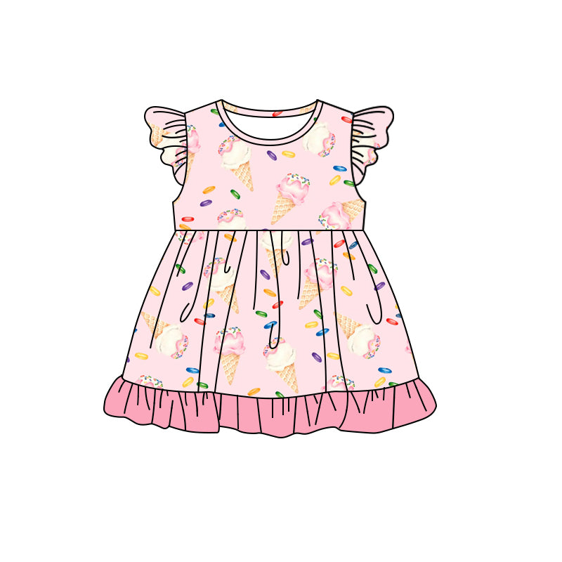 GSD1203 ice pop girl short sleeves girl dress preorder 202403