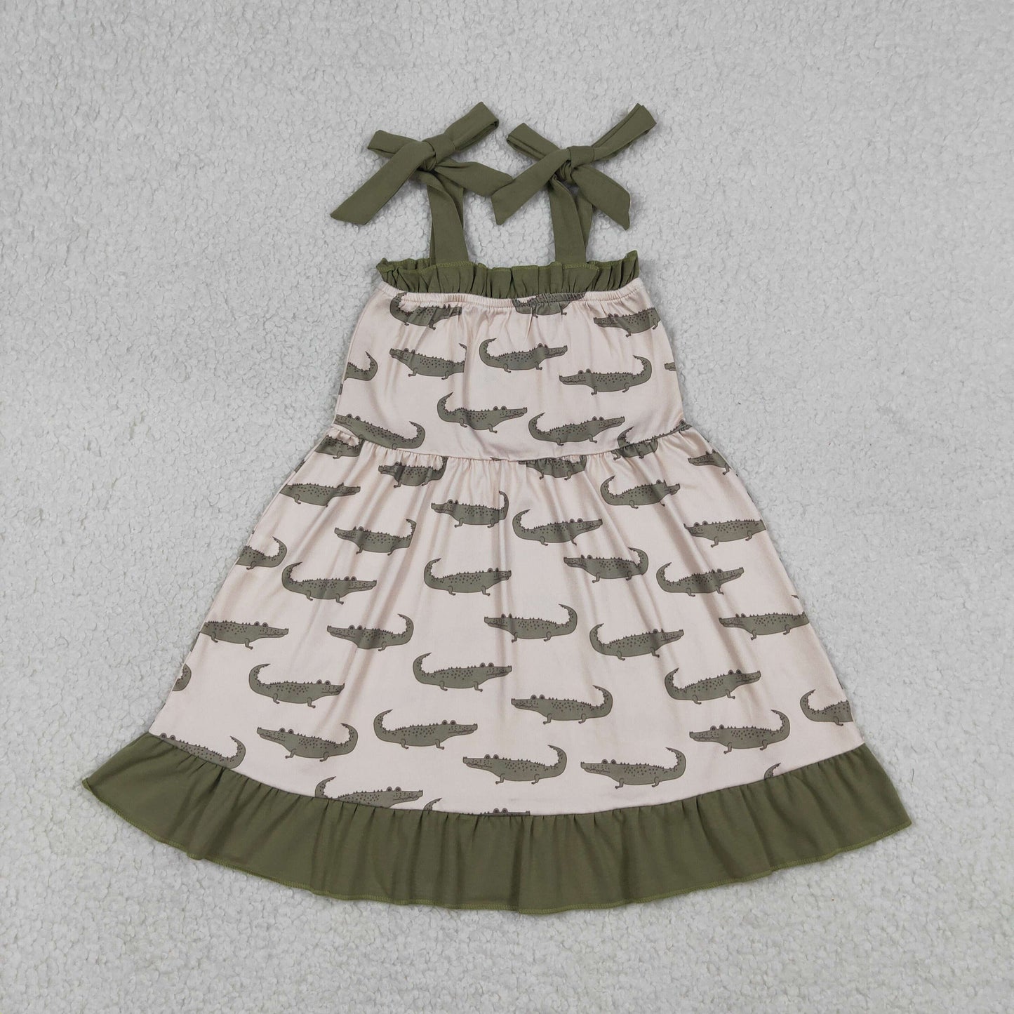 GSD1212 alligator girl short sleeves girl dress RTS 202604