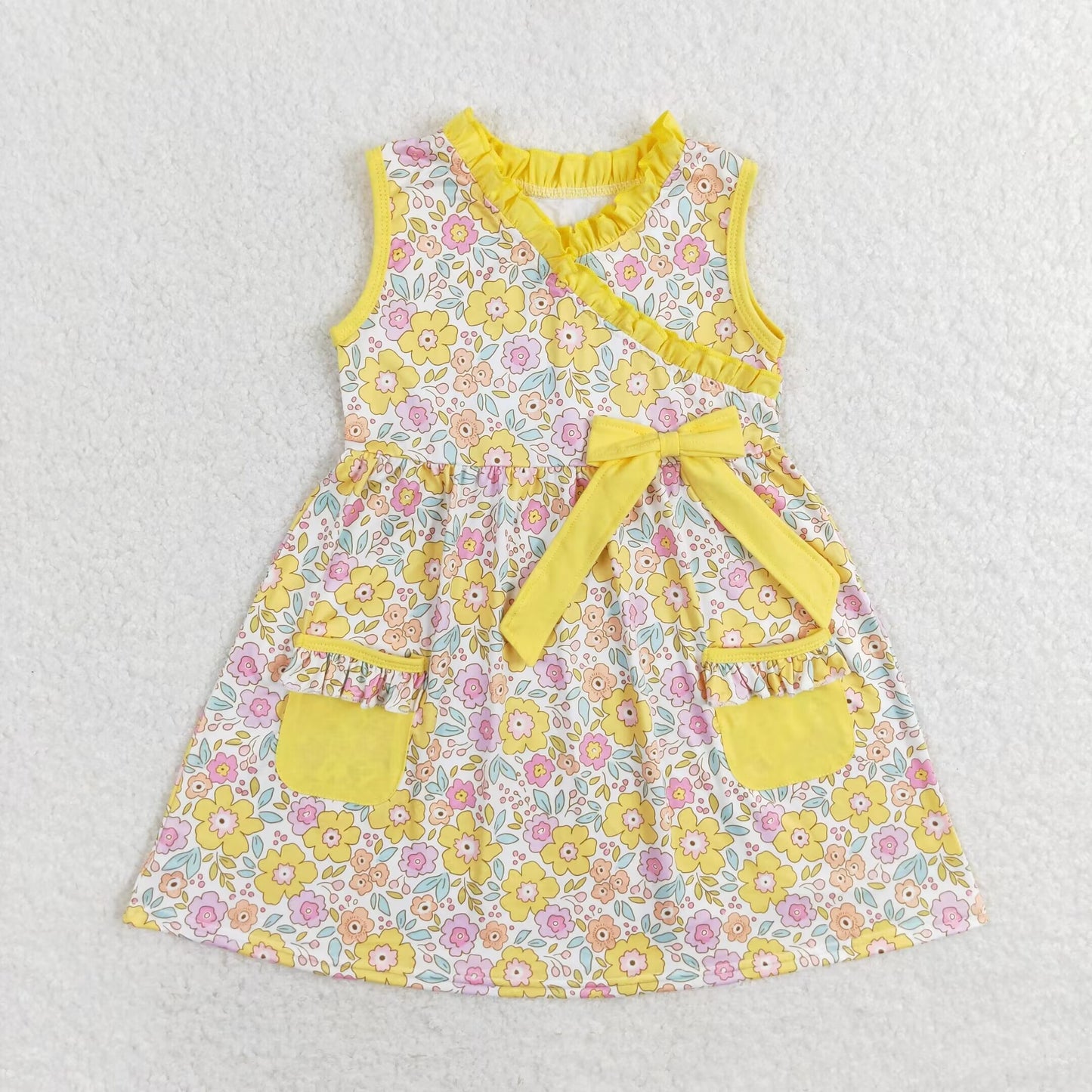 GSD1216 flower girl short sleeves girl dress 202407 RTS