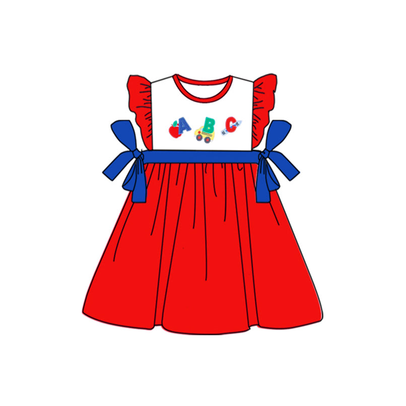 GSD1240 ABC girl short sleeves girl dress preorder 202404