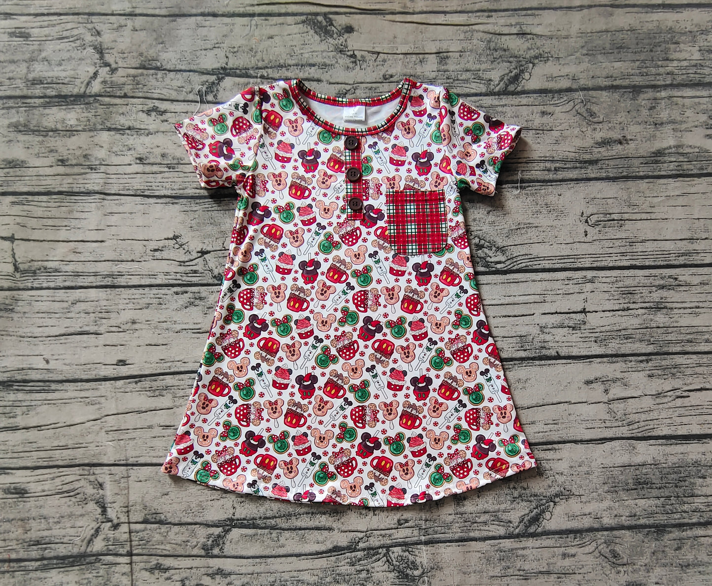 GSD1403 Christmas mouse girl dress 202409 RTS