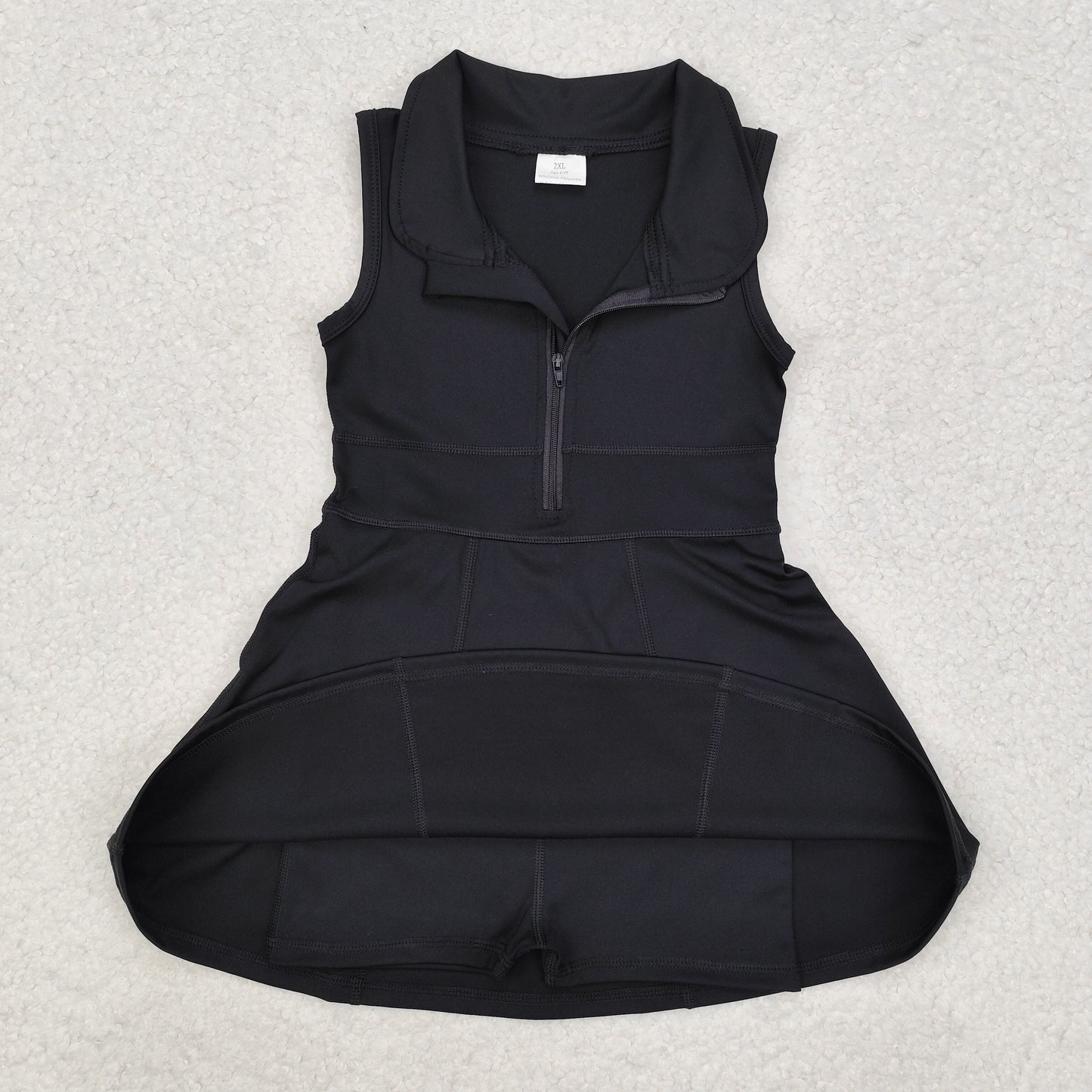 black sports yoga Swimsuit GSD1428 girl summer shorts dress outfit 202411 RTS