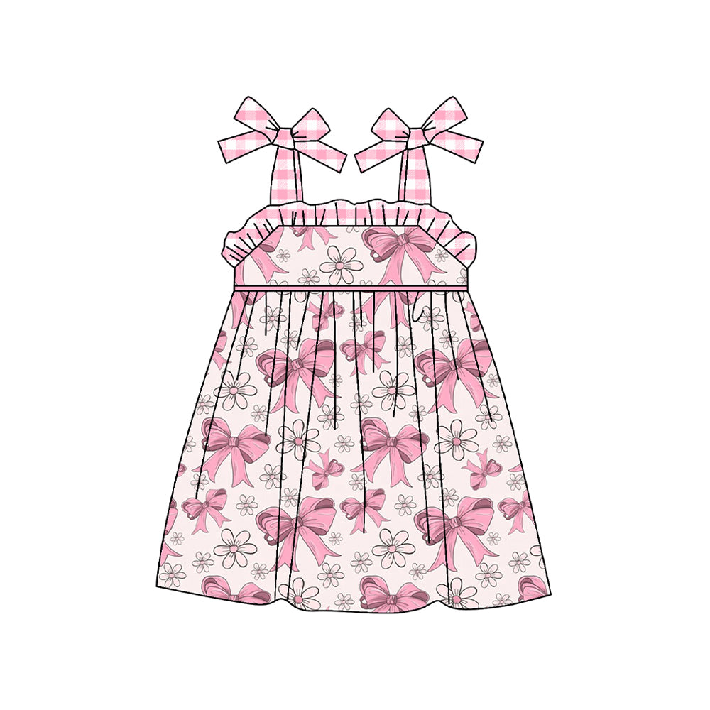 GSD1461 preorder western bow girl dress sibling 202410