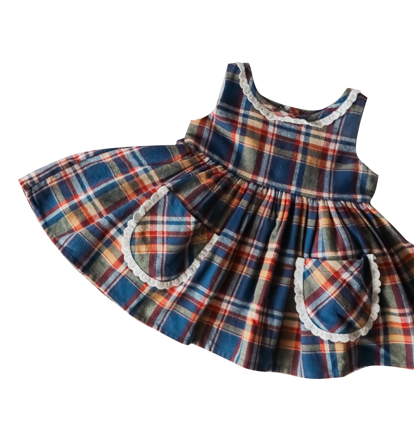 GSD1462 preorder western plaid girl dress sibling 202410