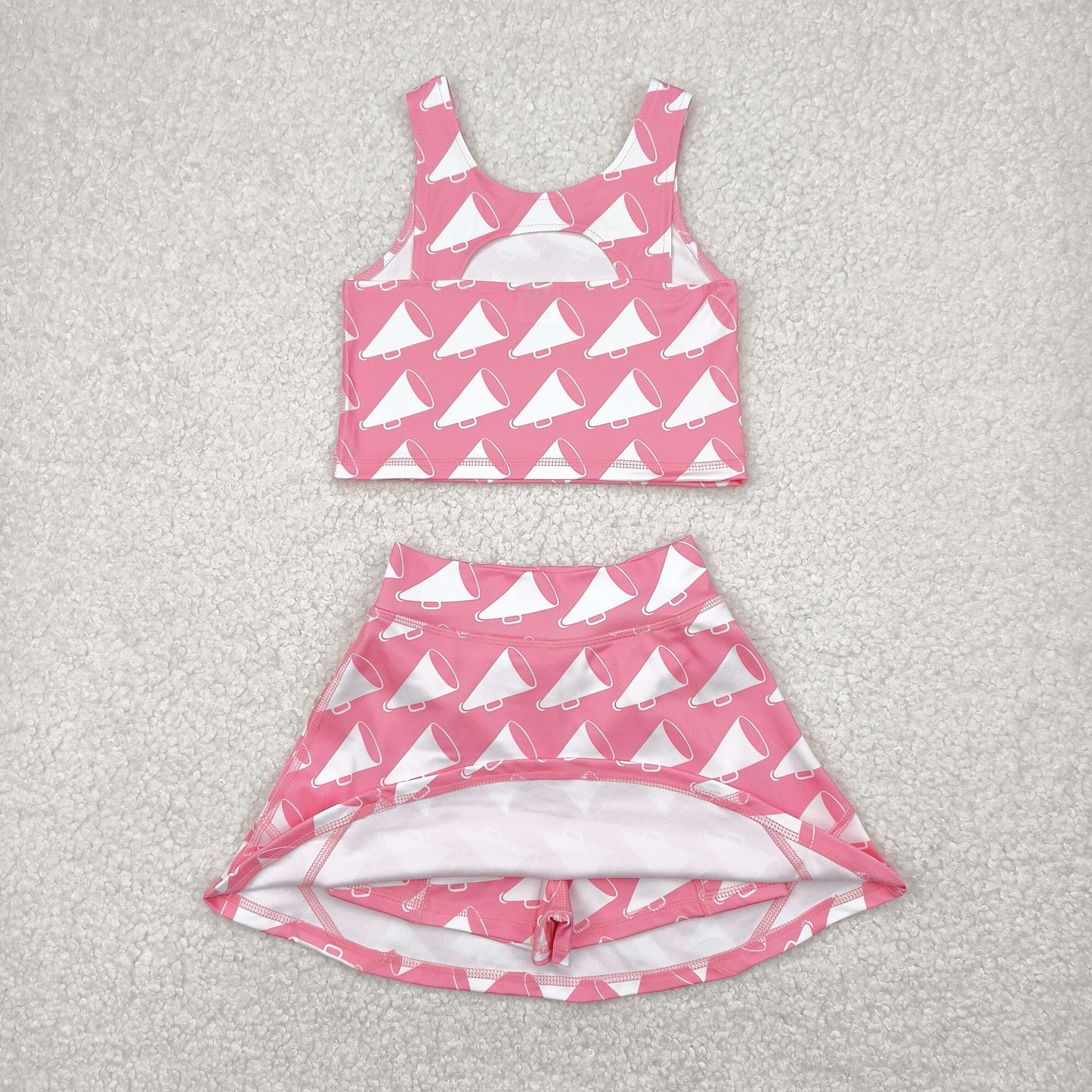 GSD1467 YOGA bell sports shorts sleeve girl skirt shorts outfit 202504 RTS