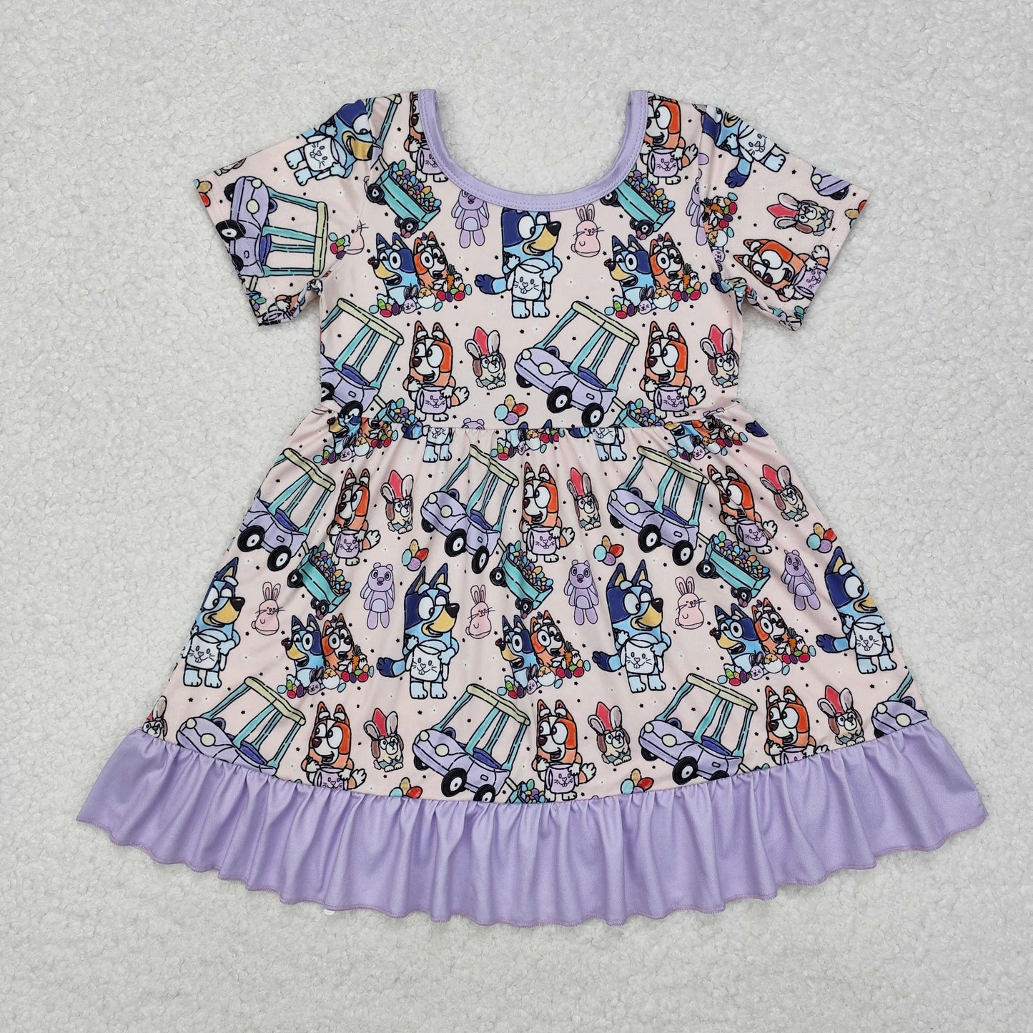 GSD1491 western Bluey sibling girl dress 202411 rts
