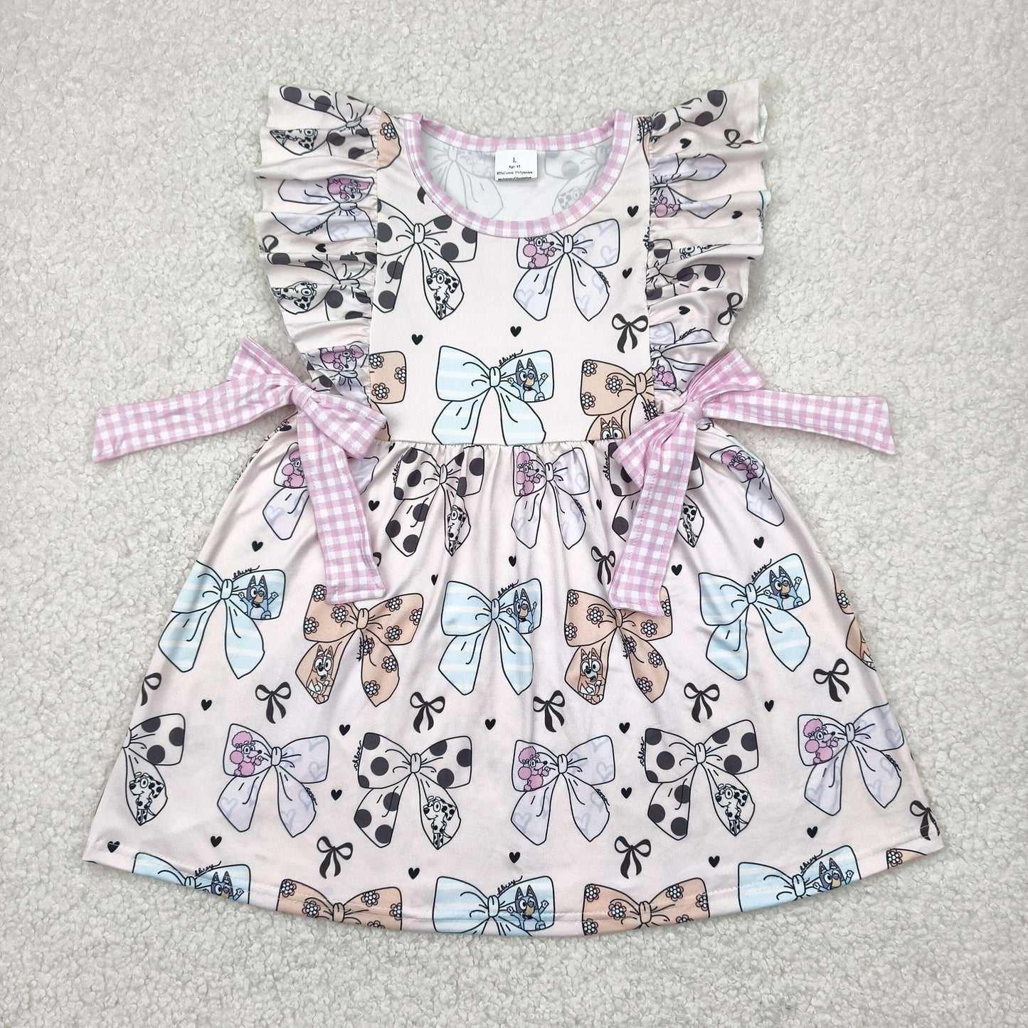 GSD1640 western bow girl dress 202504 RTS
