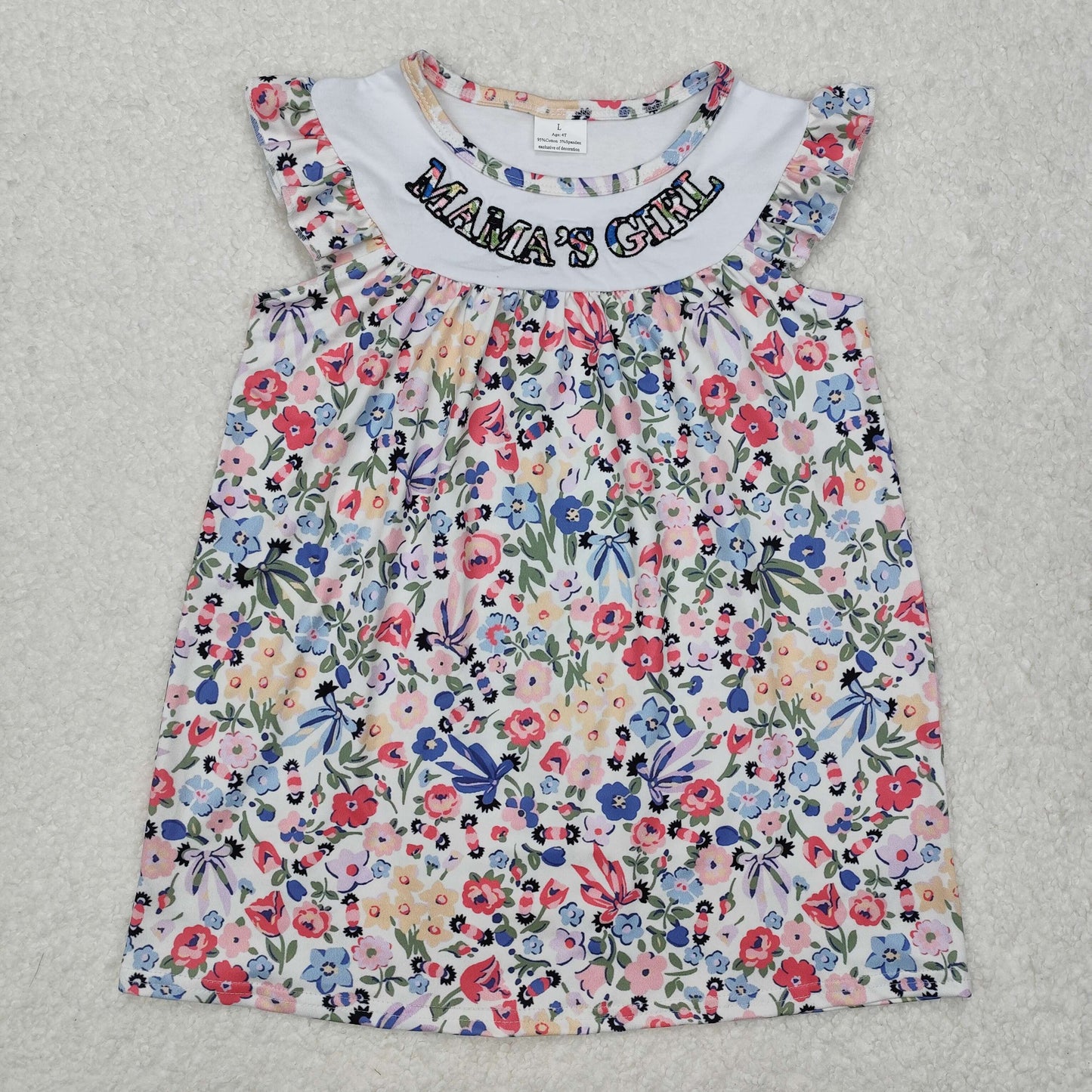 GSD1658 embroidery mama's girl sibling girl dress 202412 RTS