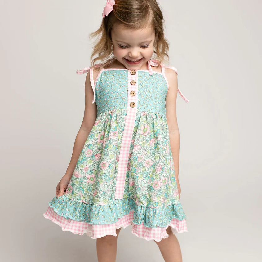 GSD1748 flowers girl dress 202502 RTS