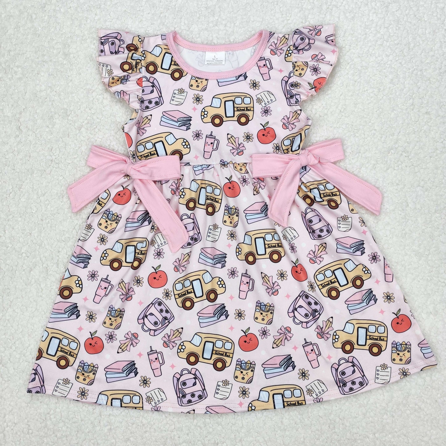GSD1819  back to school bus  girl dress 202502 RTS