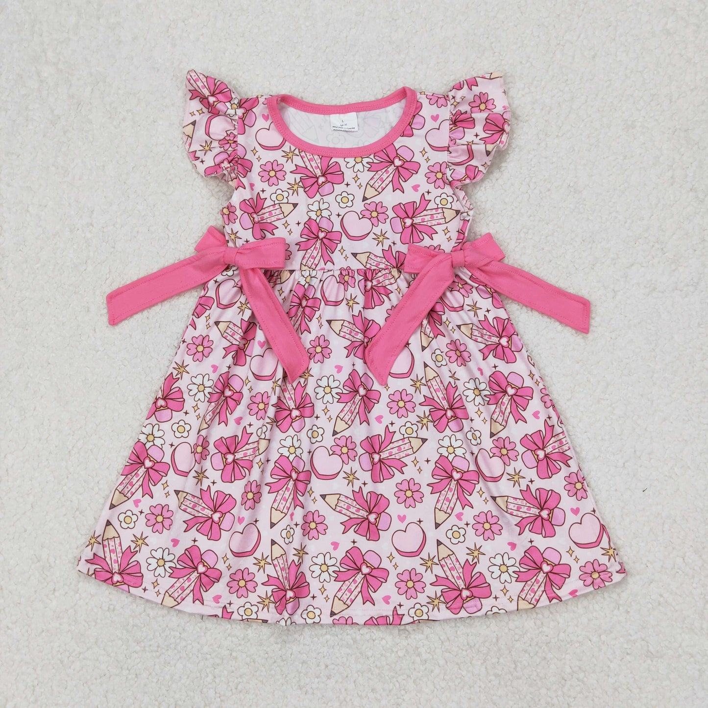 GSD1820  back to school short sleeves girl dress  202503 RTS