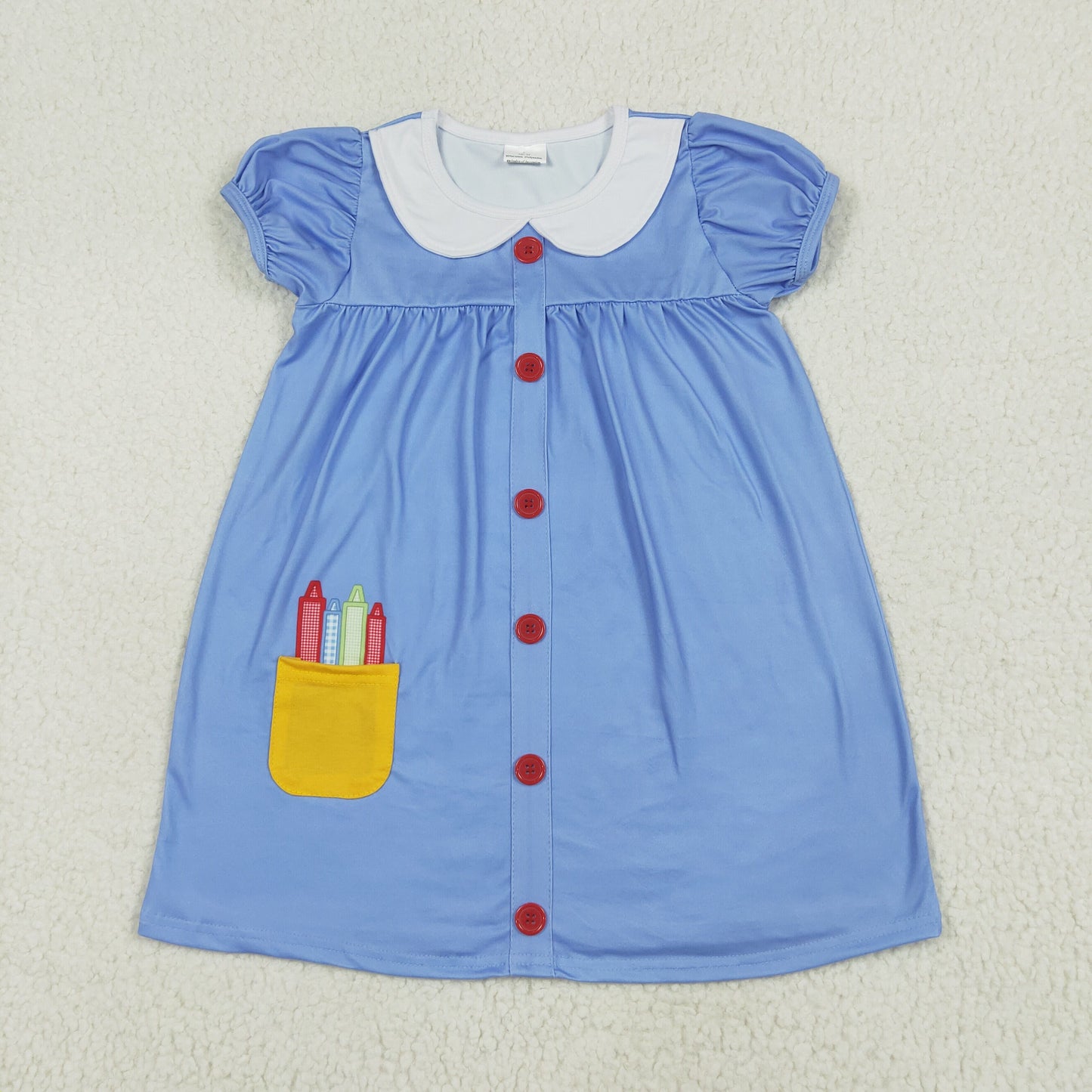 GSD1821 back to school girl dress 202506 RTS