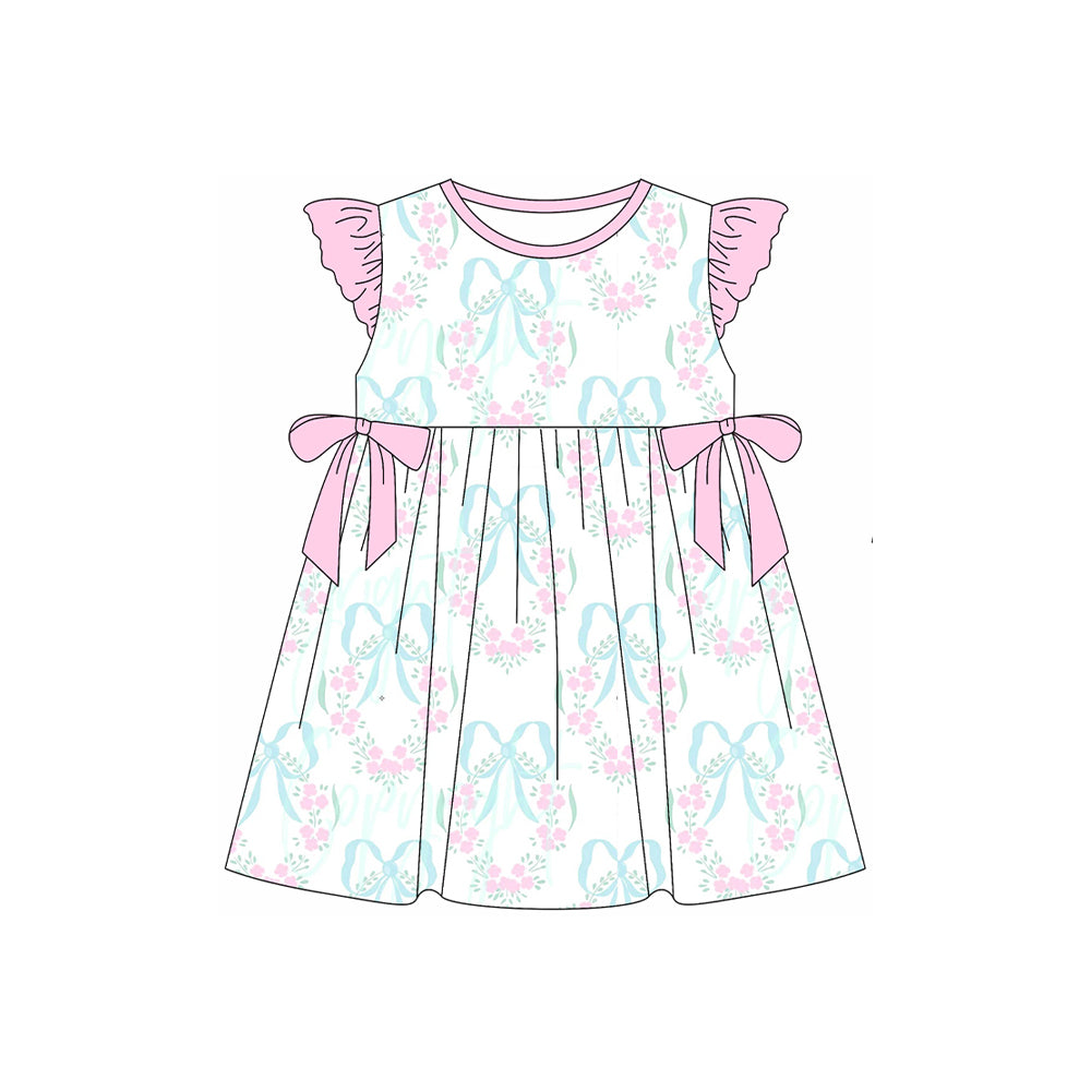 GSD1884 bow flower Dress preorder dress 202501