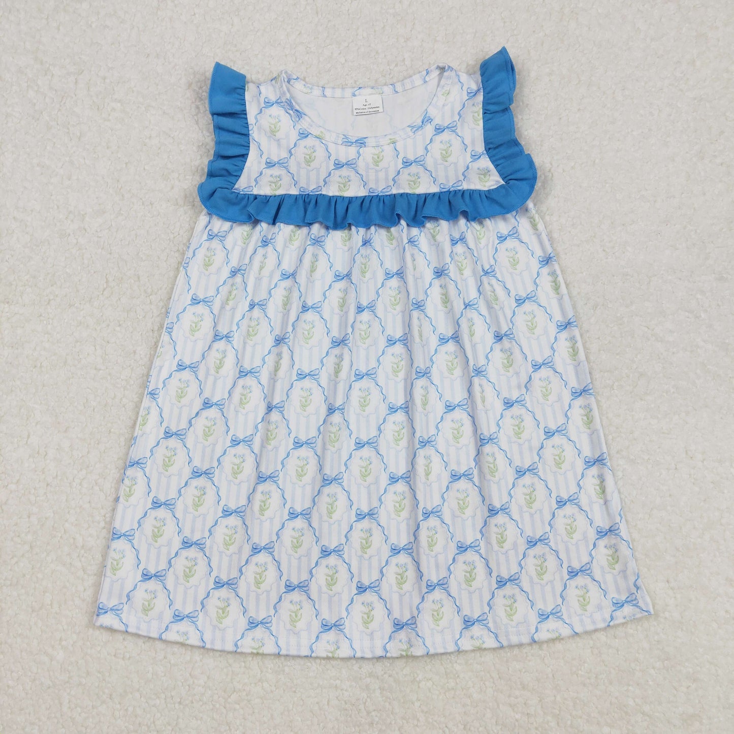 GSD1893 bow girl dress 202502 RTS