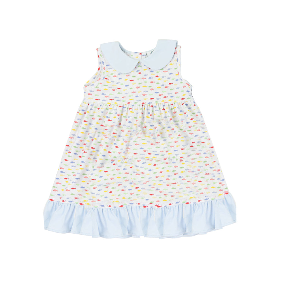 GSD1903 fish short sleeves girl dress 202405 preorder