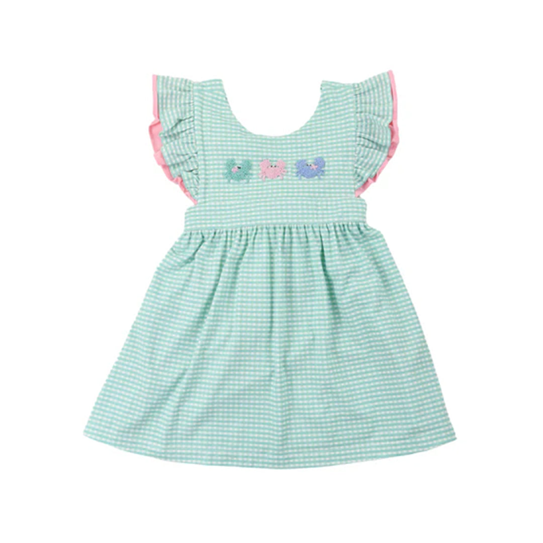 GSD1905 crab short sleeves girl dress 202405 preorder