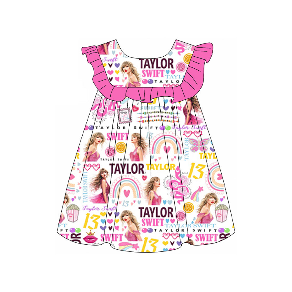 GSD1932 Taylor Swift short sleeves girl dress 202405 preorder