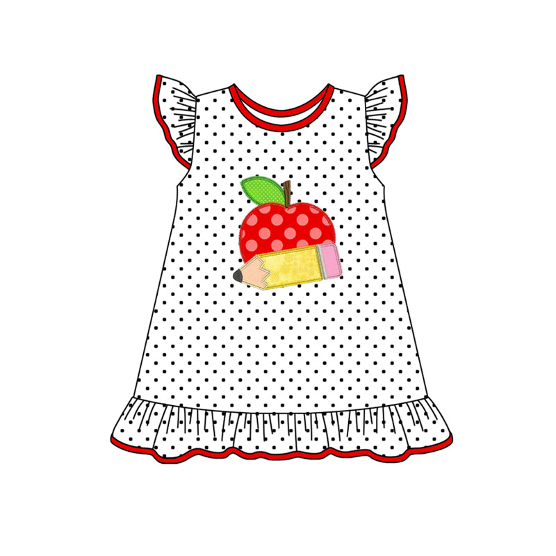 GSD1938 back to school short sleeves girl dress 202405 preorder