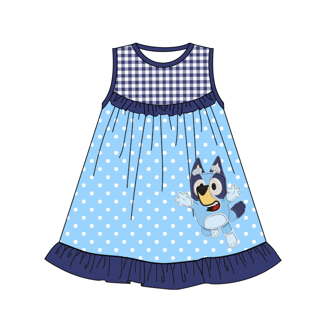 GSD1972 bluey short sleeves girl dress 202501 preorder