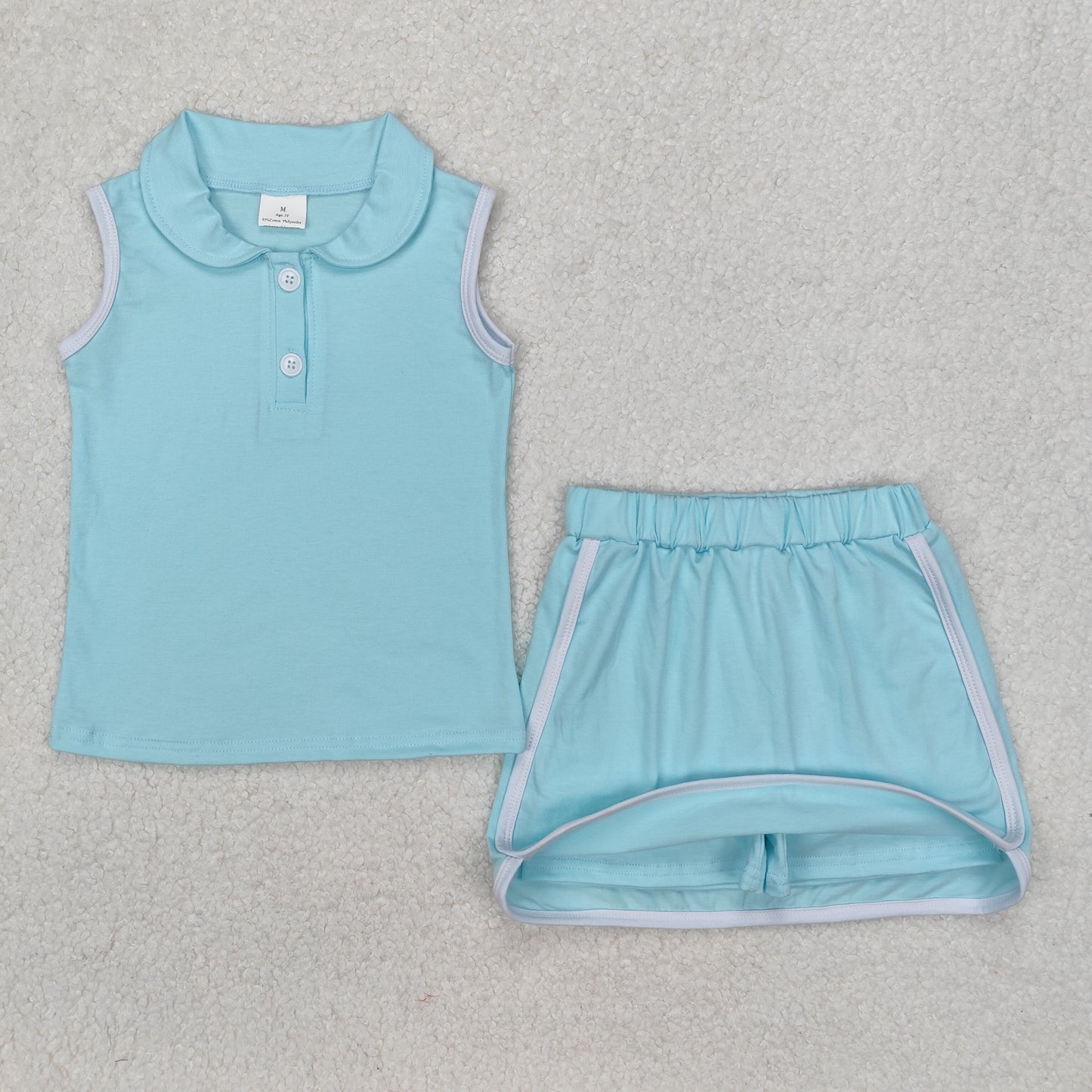 GSD1973 cotton sports skirt short sleeve shorts girl outfit 202503 RTS