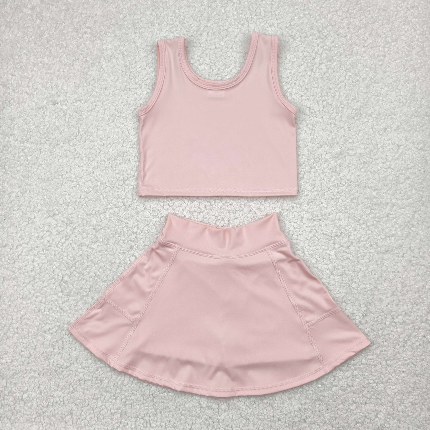 GSD1977 yoga short sleeve girl skirt outfit 202502 preorder