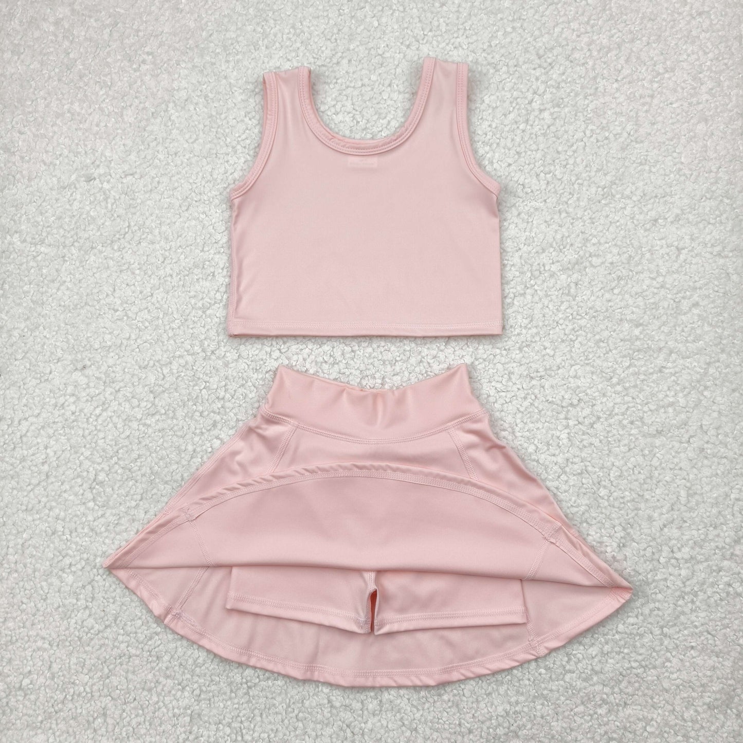 GSD1977 yoga short sleeve girl skirt outfit 202502 preorder