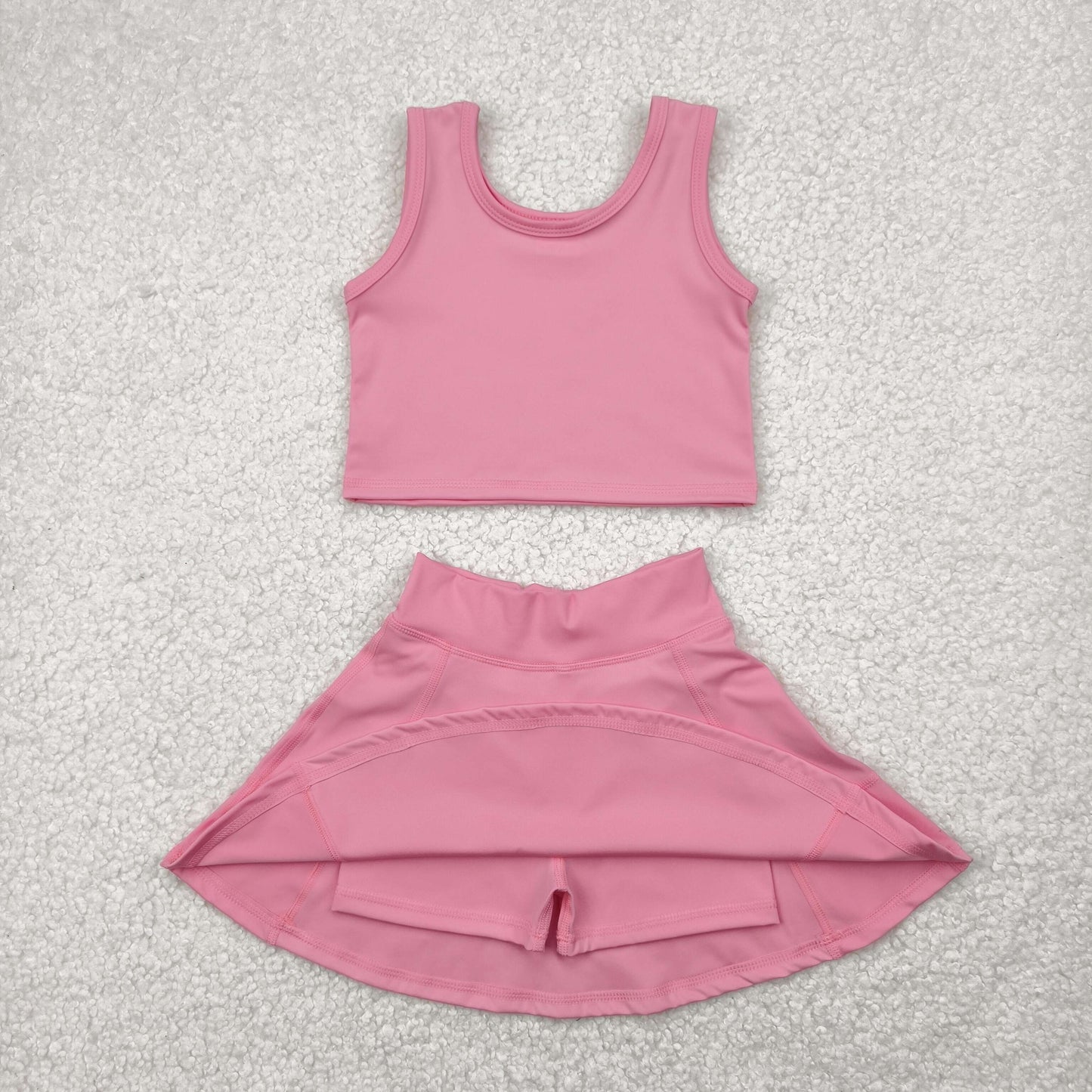 GSD1978 yoga short sleeve girl skirt outfit 202502 preorder