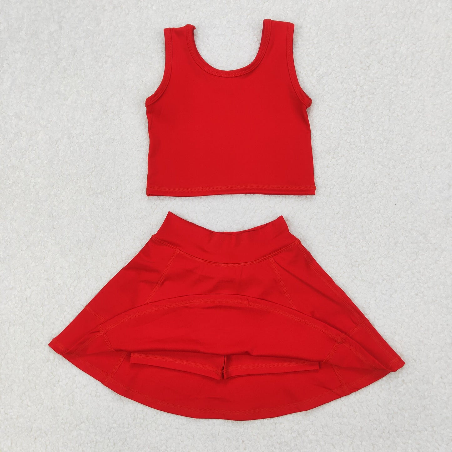 GSD1979 yoga short sleeve girl skirt outfit 202503 RTS