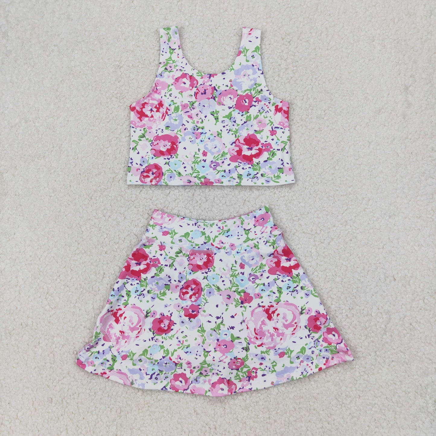 GSD1989 yoga flower bow western girl summer dress 202504 rts