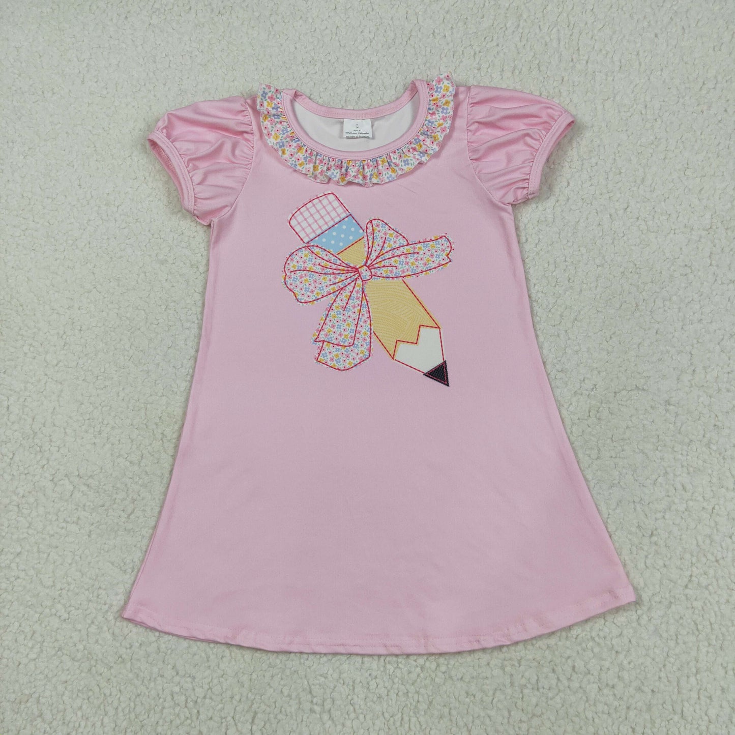 GSD2017 back to school pencil short sleeves girl dress 202505 RTS
