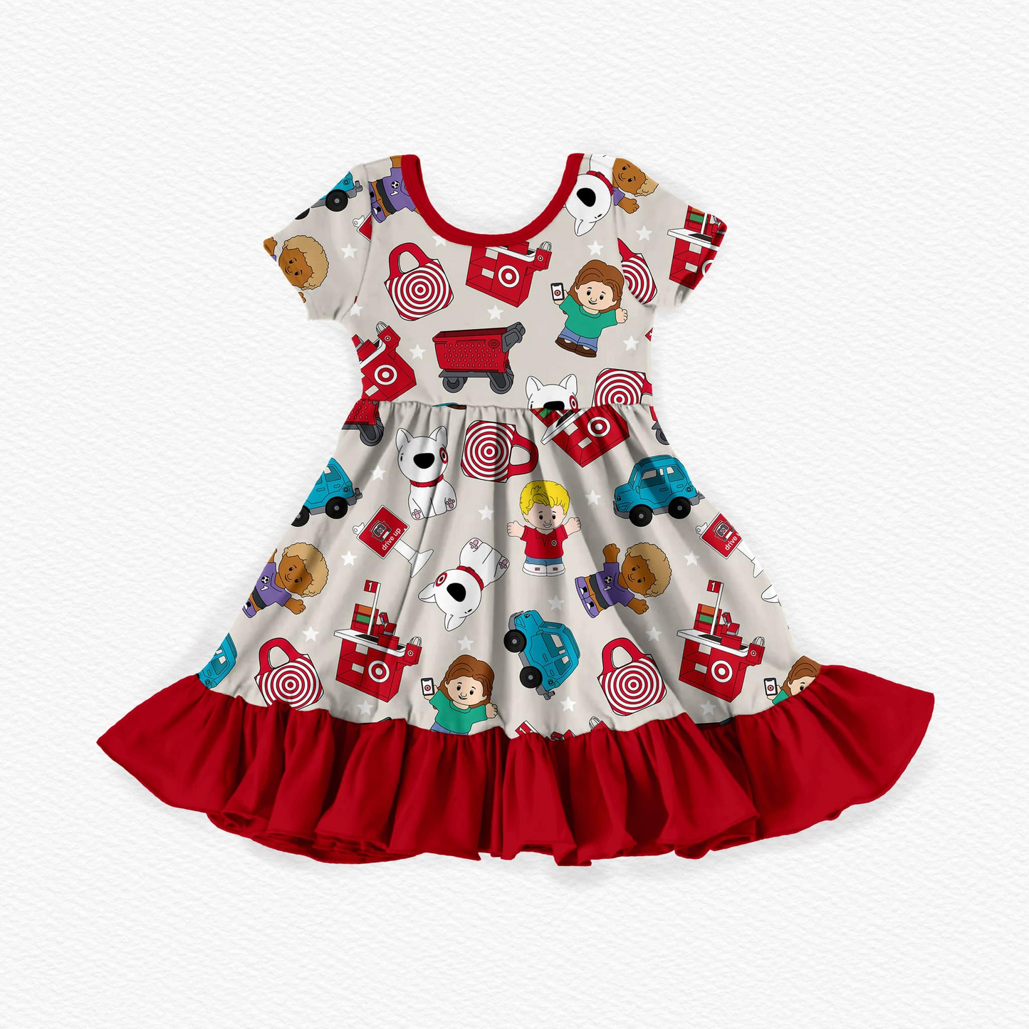GSD2024 target cartoon princess short sleeves girl dress 202502 preorder