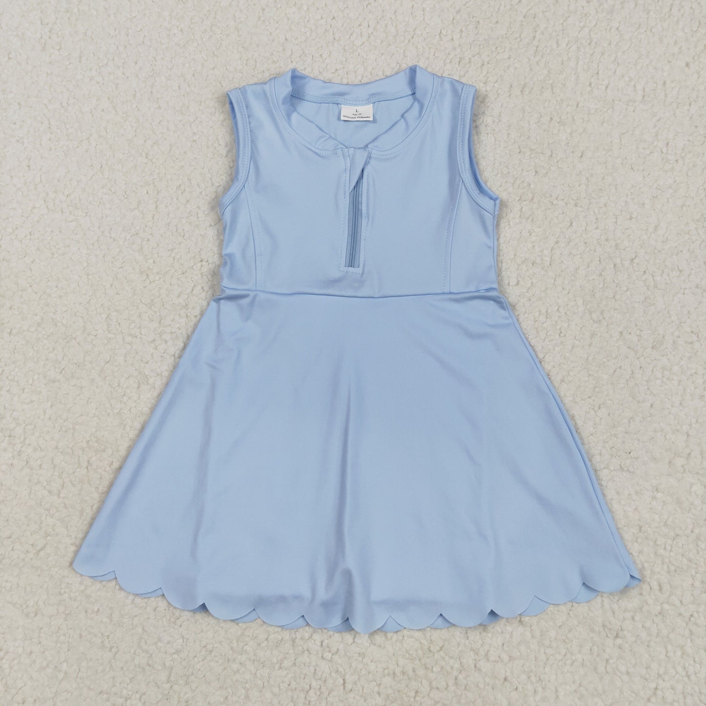 GSD2088 solid color yoga short sleeve girl skirt outfit 202504 RTS