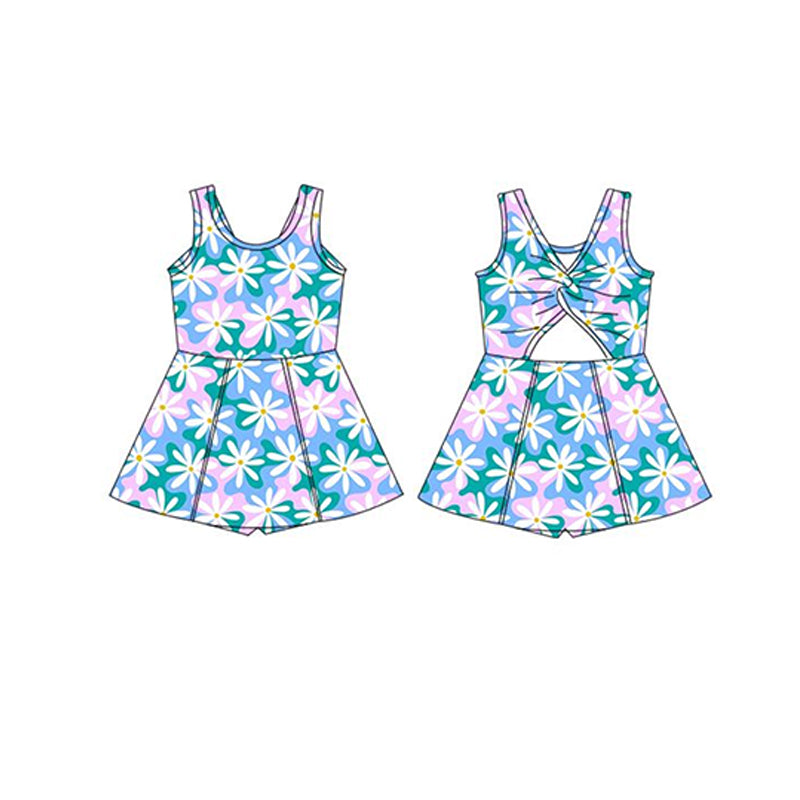 GSD2114 preorder yoga flowers western girl summer dress